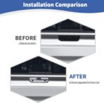 RT-TCZ for Silverado Tailgate Handle Trim Cover Compatible with Chevy Silverado GMC Sierra 2019 Up Chrome Exterior Accessories - Image 4