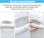 8PCS Car Door Handle Scratch Protectors, Carbon Fiber Car Door Handle Bowl Sticker, Universal Auto Doors Handles Paint Guard Cover, Doors Handles Cup Protective Film for Cars (Black) - Image 3