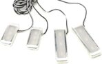 iJDMTOY 4pc Universal Fit Xenon White LED Interior Ambient Lighting Kit for Under Dashboard, Seat, Foot Area, Trunk/Cargo Area Decoration - Image 8