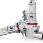 HB3 9005 LED Bulbs, 1000% Super Bright 40000LM Cool White 6500K,1:1 Mini Size, Plug and Play, CANBUS Ready, IP68 waterproof 9005 LED Fog Light Bulbs, Pack of 2