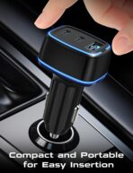USB C Car Charger, 3 Port PD Super Mini Cigarette Lighter Adapter, 2Pack USB-C & A Fast Car Charging for iPhone 16/15 Pro Max, Galaxy S25/S24, iPad, Pixel, Android Phones,Travel Essentials for Men - Image 6