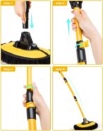 Car Wash Brush, with Extendable Extra-Long Handles & Scratch-Free Bristles, Car Washing Kit Makes Your Car Shine Like New - Image 3