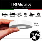 4R Quattroerre.it 10494 Trim Stripes Adhesive Strips for Cars, White, 10 mm x 10 mt - Image 2