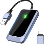 Wireless Carplay Adapter, Converts Wired to Wireless carplay Adapter for iPhone, Wireless Control Plug & Play Carplay for Cars from 2017 & for Apple iPhone iOS 10+