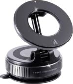 Vacuum Magnetic Suction Car Phone Holder Fold-able and and Hands-Free 360° Adjustable Rotation Phone Mount, Compatible with All Smartphones