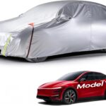 Wigoo Tesla Model Y Car Cover Accessories (2020–2026), Custom Fit All-Weather Outdoor, Waterproof UV Sun & Heat Protection, Ventilated Design, Windproof, Smooth Paint-Safe Lining, Charging Port Zipper