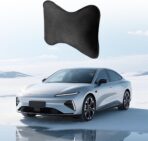 Car Headrest Pillow, Suede Soft Comfortable Breathable Vehicle Seat Neck Support Cushion with Adjustable Strap, Ergonomic Design Auto Head Rest Pad, Universal for Sedan RV Truck (Black) - Image 6