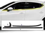 BOGAR TECH DESIGNS for Mazda 3 Hatchback 2019-2026 Side Window Chrome Delete – Precut Vinyl Trim Overlay, Gloss Black Blackout Appearance - Image 7
