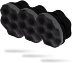Adam's Polishes Pro Tire Hex Grip Applicator (3 Pack) - Tire Shine Car Detailing Foam Sponge Tool|Car Cleaning Supplies After Car Wash Tire Cleaner | for Vinyl Rubber & Trim Accessories-Wheel Cleaner