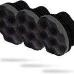 Adam's Polishes Pro Tire Hex Grip Applicator (3 Pack) - Tire Shine Car Detailing Foam Sponge Tool|Car Cleaning Supplies After Car Wash Tire Cleaner | for Vinyl Rubber & Trim Accessories-Wheel Cleaner