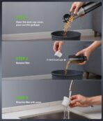 Car Vacuum Portable Cordless Handheld Vacuum Cleaner 4-in-1 Mini Cordless Vacuum with 2 Suction Modes and 16800pa Suction Power Blowing & Inflating 2 Modes Handheld Vacuum for Car, Desk, Keyboards - Image 6