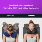 Cabeau Evolution S3 Travel Pillow - Memory Foam Neck Pillow for Airplane and Long Flights with Seat Straps for Head and Neck Support, 360 Degree Support (Steel Grey) - Image 7