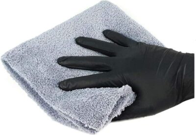 Kingsheep Edgeless Microfiber Towel Car Drying Wash Buffing 6Pack 16"x16" Ultra Plush 450gsm Detailing Cloth (Gray) - Image 3