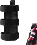 Roll Bar Fire Extinguisher Mount, Adjustable Secure Holder with Water Bottle Strap, Fire Extinguisher Retention Strap, Compatible with Wrangler Unlimited CJ YJ LJ TJ JK JKU JL JLU (Black)