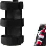 Roll Bar Fire Extinguisher Mount, Adjustable Secure Holder with Water Bottle Strap, Fire Extinguisher Retention Strap, Compatible with Wrangler Unlimited CJ YJ LJ TJ JK JKU JL JLU (Black)