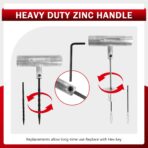 SUNSOUL Heavy Duty Tire Plug Kit, 40Pcs Off Road Emergency Puncture Repair for SUV, Truck, ATV, UTV, Tractor & Motorcycle - Fast Seal Tire Repair Kit with Tools (Include Insertion Tool) - Image 3