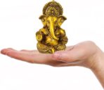 TIED RIBBONS Ganesh Statue for Car Dashboard | Resin, 3.7 inch | Gold Ganesha Statue for Home, Office, Desk, Pooja | Baby Ganesha Statues | Pongal Decorations | Indian Decor - Image 3