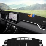 Cartist Dashboard Cover Mat for 2019-2022 2023 2024 2025 Toyota RAV4 Accessories Dash Cover Suede Dash Mat Sunshade Glare UV Rays Protector