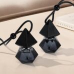 Luxury Perfume Scented Car Air Freshener - Hanging Essential Oil Diffuser with 90-Day Long-Lasting Fragrance, Premium Gift for Women(Pure white linen Scent, 2 x 8ml) - Image 3