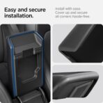 Spigen Center Console Armrest Cover for Tesla Model Y Juniper (Standard, Premium & Performance 2026/2025) and Model 3 Highland (Standard, Premium & Performance 2026/25/24) - Black - Image 6