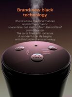 Battery Operated Waterless Diffuser – Portable Scent Machine for Car, Office & Bedroom, Ultrasonic Aroma Mist with 9 Color LED Light, Mini Essential Oil Diffuser Purple Black - Image 6