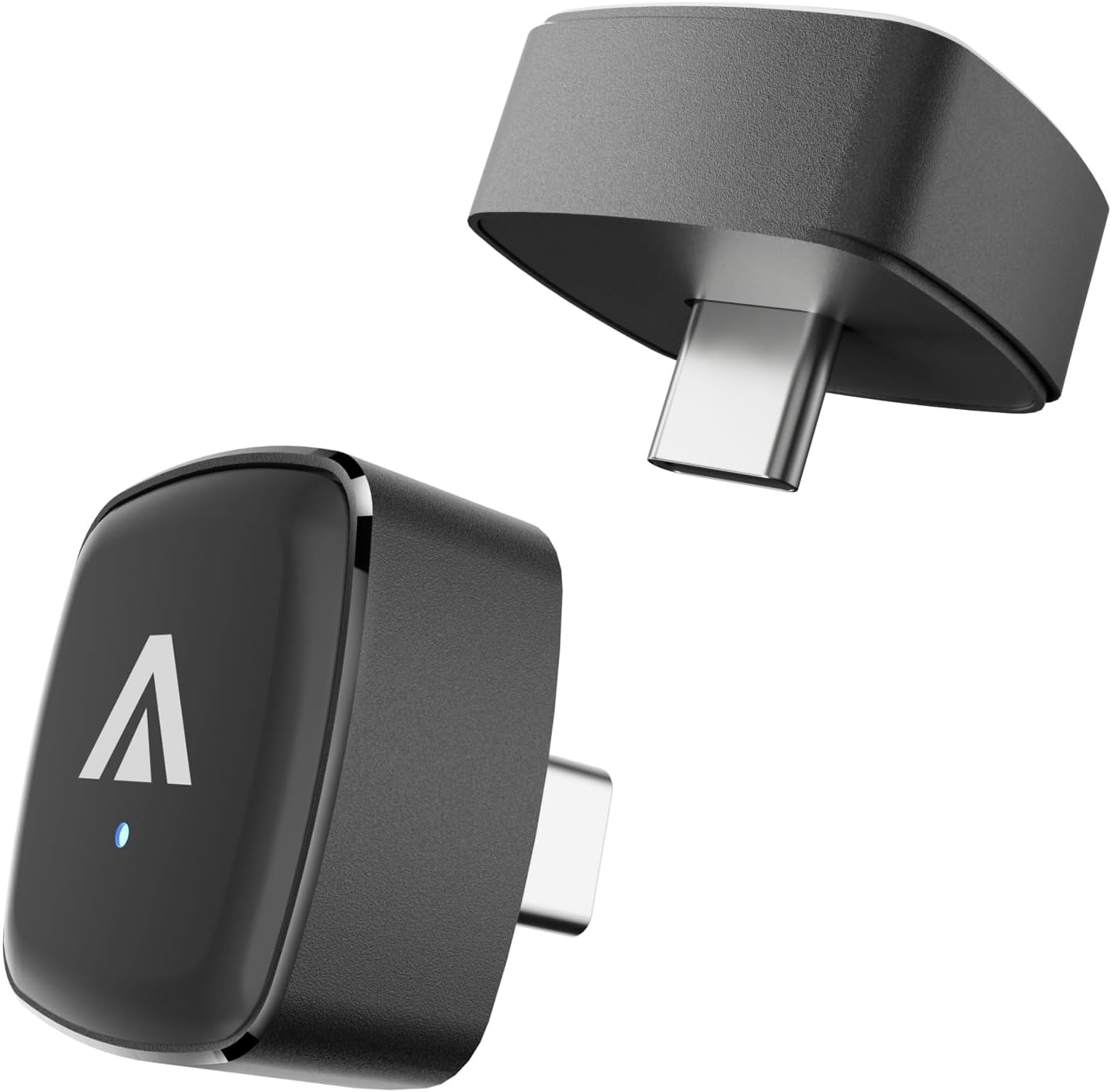 61JQ9Y1RL._AC_SL1500_.jpg D7 USB C Wireless CarPlay Android Auto Mini Adapter 2-in-1, Alloy Shell, Compatible with 2016+ Factory-installed Wired CarPlay/Android Auto Car, Plug & Play Car Play Dongle for iPhone & AndroidPhone - Image 1