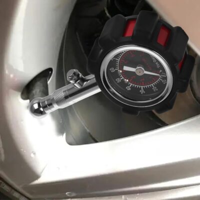 High-Precision Mechanical Tire Pressure Gauge with Black Protective Case Small Vehicle Tire Air Gauge Tool for Car Pressure Replacement and Monitoring - Image 4
