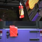 GLOBACT 1/10 RC Crawler Accessories, Storage Box, Wood Box, Luggage Net, Fuel Box, Shovel, Fire Extinguisher, Recovery Board for RC 1/10 Crawler Traxxas TRX4 Axial SCX10 Redcat (Black) - Image 7