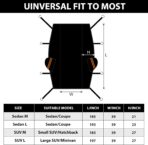 Half Car Cover Top, Hail Protector Car Cover with Cotton Liner, Sunroof & Windshield Cover for Ice and Snow, All Weather Vehicle Body Cover for Sun, Rain, Dust - Image 5