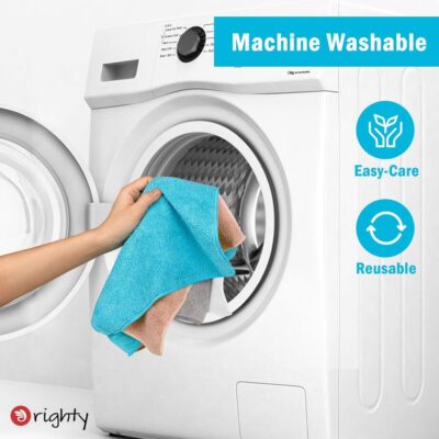 Orighty Microfiber Cleaning Cloth Pack of 24, Microfiber Towels for Cars, Highly Absorbent Car Cleaning Supplies, Lint Free Cloths Clean Rags for Car Care, House, Kitchen, 12x11 inch, Multicolor - Image 7