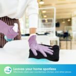 HOMEXCEL Black Microfiber Cleaning Cloth, 12 Pack Premium Microfiber Towels for Cars, Lint Free, Scratch-Free, Highly Absorbent, Reusable Cleaning Rags for Car, Household, Kitchen, Window, 11.5"X11.5" - Image 3