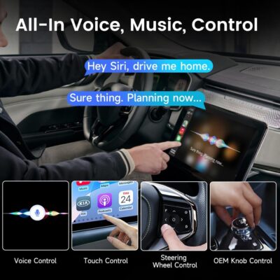 CarlinKit CarPlay Box Streaming Device for Car – YouTube, TikTok, Netflix CarPlay Adapter | Convert Wired to Wireless CarPlay & Android Auto | Android 13.0, 8-Core, 8GB+128GB, SM6225, Blue - Image 4