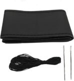 Steering Wheel Cover，Steering Wheel Wrap，Steering Wheel Covers, Wear-Resistant, Sweat-Absorbing, Anti-Slip and Dustproof Fits Most Sedans, SUVs, Trucks, and Vans (Black, Smooth)