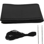 Steering Wheel Cover，Steering Wheel Wrap，Steering Wheel Covers, Wear-Resistant, Sweat-Absorbing, Anti-Slip and Dustproof Fits Most Sedans, SUVs, Trucks, and Vans (Black, Smooth)