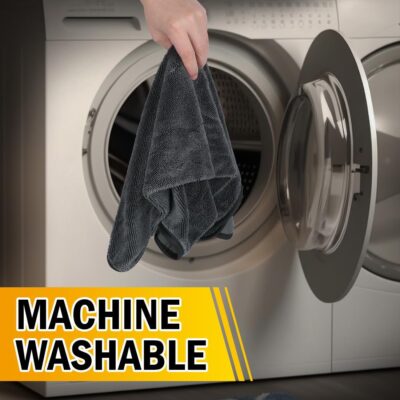 GLIMGLINT 3-Pack Microfiber Towels for Car (16"x16", 600GSM), Ultra Absorbent Cleaning Cloth, Non-Scratch & Streak-Free for Cars, Trucks, Motorcycles - Image 7