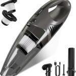 Handheld Vacuum Cordless, 11KPA Strong Suction & 25 Mins Runtime Brushless Motor, Rechargeable Car Vacuum Cleaner with 2 HEPA Filter/Multi-Accessories/Lightweight, for Home/Car/Office Cleaning