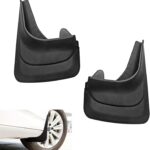 2 PCS Car Mud Flaps, Tire Rear Splash Fender Guard Trim Kit for All Weathers, PVC Anti-scratch Waterproof Mudguard Protector, Seamless Fit Modification Part for Cars SUVs Trucks (Black)