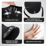 2 Pack Diamond Car Neck Pillow for Women, Memory Foam Neck Pillow for Chair for Lower Back Pain Relief, Car Headrest Pillow with Adjustable Strap, Comfort Softness Neck Support Pillow(Black) - Image 6