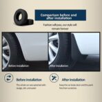 Car Mud Flaps for Porsche Macan 2014-2025 Custom Fit Splash Guards Fender Flares Front Rear Mud Guards Protects Vehicle from Dirt Rocks & Snow - Image 4