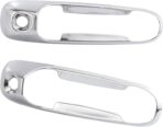 X AUTOHAUX 4pcs Chrome Plated ABS Exterior Side Door Handle Cover Trim for Dodge for Ram 1500 2500 3500 2002-2008 Silver Tone Outer Door Handle Cover Decoration - Image 5