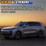 2PCS 78" Car Body Door Side Waistline Sticker Decals, Sports Racing Stripe Decals, Waterproof Vinyl Stripe Sticker Decoration for Car SUV Truck (Black) - Image 6