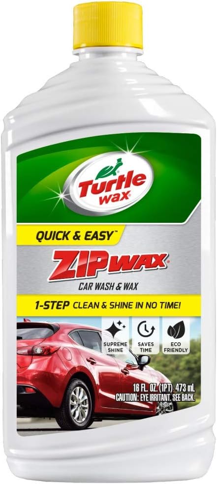 61KiruKmBQL._AC_SL1050_.jpg Turtle Wax T-75A Zip Wax Car Wash and Wax - 16 Fl Oz., Clear - Image 1