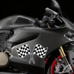 2pc Racing-Themed Vinyl Checkered Flag Car Decal Stickers, 5.91''x3.54''- Waterproof & Weatherproof Decals, for Car Windows, Bumpers, Eexterior Decorative Accessories | CZ33 - Image 7