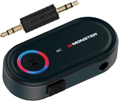 Monster Bluetooth Audio Receiver, Aux Bluetooth Adapter with 3.5mm Jack, Hands-Free Calls, Siri & Google Voice Compatible, for Home Stereo, Headphones & Car Connectivity - Image 7