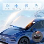 Automatic Lifting Car Windshield Sunshade for Model Y/Y Juniper & Model 3/3 Highland, Tesla Electric Windshield Sunshade, Auto-Retractable One-Touch Control Smart Sunshade - Image 5
