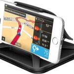 Car Phone Holder Mount for Dashboard, Universal Anti-Slip Dashboard Cell Phone Stand with Suction Cup for Most iPhone, Samsung, Android Smartphones – Hands-Free GPS Vehicle Mount for Cars