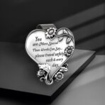 Heart-Shaped Car Visor Clip, Car Visor Medal Accessories, Driving Safety Prayer Bless Religious Gift for Family, Friends, New Drivers - Image 5