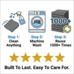 Waffle Weave Microfiber Towel, 12 x 12 inches, Barista Towels, Lint Free Cloth, Glass Towels, Waffle Towels Car Detailing, 6 Pack Premium Microfiber Cleaning Cloth - Image 8