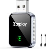 Wireless CarPlay Adapter for iPhone, CarPlay Dongle Converts Wired to Wireless Carplay, Plug & Play Mini Size CarPlay Adapter Compatible with iOS 10+, Fast Stable Connection, No Latency