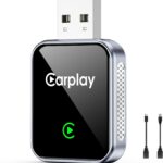 Wireless CarPlay Adapter for iPhone, CarPlay Dongle Converts Wired to Wireless Carplay, Plug & Play Mini Size CarPlay Adapter Compatible with iOS 10+, Fast Stable Connection, No Latency
